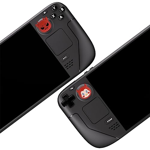 PlayVital Halloween Thumb Grip Caps for Steam Deck LCD, Silicone Thumbsticks Grips Joystick Caps for Steam Deck OLED - Little Devils - color: Little Devils