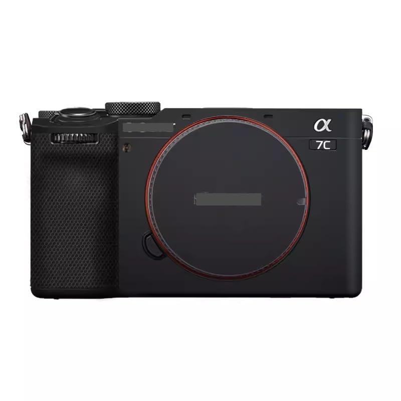 Camera Skin Wrap A7C2 Anti-Scratch Sticker Coat Vinly Protective Film Body Protector Decals Cover for Sony A7CR A7C II (Matte Black) - color: Matte Black