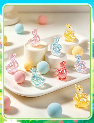 2 Pcs Mini Cute Tiny Goose Figurines Silicone Mold - color: 2 Pcs Goose White