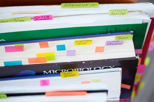 Post-It Page Markers, Assorted Brights, Model 6714AU, 36-Pack - style: 36 Pack