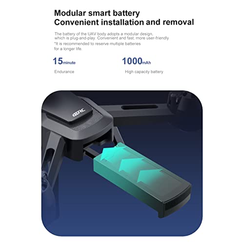 Drones with Camera for Adults 6K Foldable Headless Drone with Obstacle Avoidance Function Optical Flow Positioning Gesture Photography with Storage Bag 2 Battery
