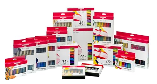 Royal Talens Amsterdam Acrylic Standard Tubes, 20ml-Tubes, Set of 24 (100516105)