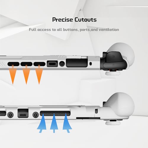 playvital for Switch 2 Beyond-Grip Dockable Case, Interchangeable FPS/Omni Ergonomic Grips + Military-Grade Drop Protective Cover + 2 Joystick Caps for Nintendo Switch 2 (White) - color: White