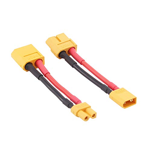 4pcs XT30 XT-30 to XT60 XT-60 Male Female RC Connector Adapter with 16awg 5cm(C84-4)