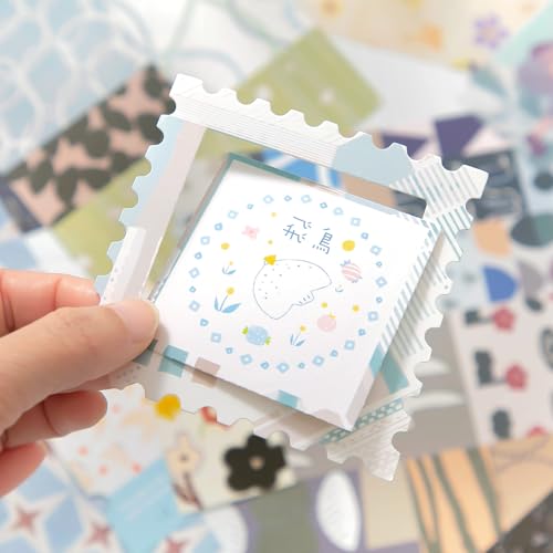 Blue Aesthetic Scrapbook Kit, Journaling Supplies Scrapbooking Gift Set - color: Daily Bloom-scrapbook-kit