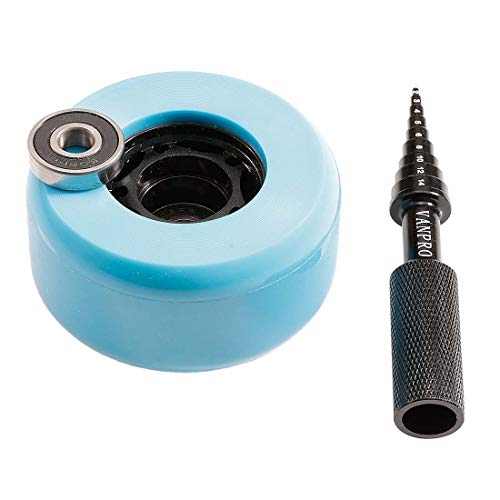RC Bearing Removal Tool Cross Wrench 2MM-14MM for RC Car Skateboard(Black) - color: Black