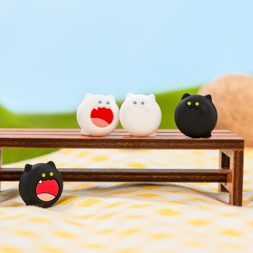 GeekShare Cute Silicone Joystick Caps Compatible with Switch 2 - Anti-Slip Thumb Grip Caps - Silicone Analog Cover Thumbstick Grips for Switch 2025 - BOBO Cat - color: BOBO Cat