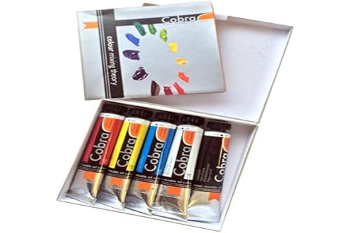 Cobra Artist Oil Paint Color Mixing Set, 20 mL, 5 Pack