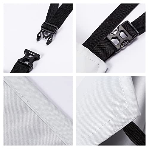 Waterproof Bib Apron with Adjustable Neck for Kitchen Cooking Gardening Grooming