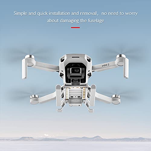 Mini 4K Light Landing Gear, Folding Landing Gear with LED Light Compatible for DJI Mini 2 SE/Mini 4K / Mini 2 / Mavic Mini/Mini SE Drone Accessories