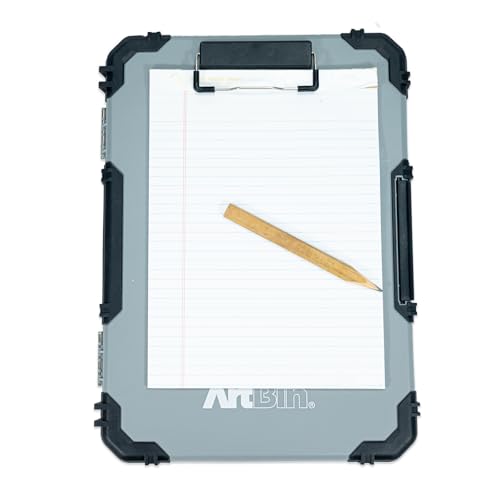 ArtBin Sketch Board with Internal Craft Storage, Drawing Surface, Grey - size: 10"W x 13.5"H