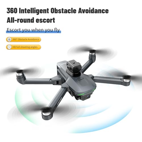 Adult GPS Drone with 4.5" Screen Remote Controller, 1080P HD Dual Lens Brushless Motor, FPV Quadcopter for Beginners, Auto Return Home, 360° Flip, 2 Batteries, Under 249g Foldable Aerial Photography Drone