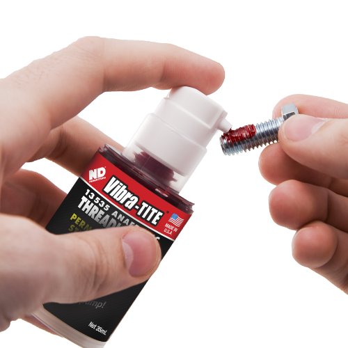 Vibra-TITE - 13535 135 Permanent Strength Gel Anaerobic Threadlocker, 35 ml Pump, Red