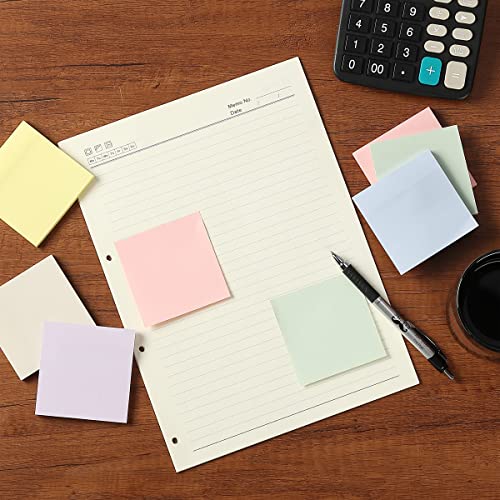 Mr. Pen- Sticky Notes, 3"x3", 12 Pads, 720 Sheets, Morandi Colors - color: Morandi