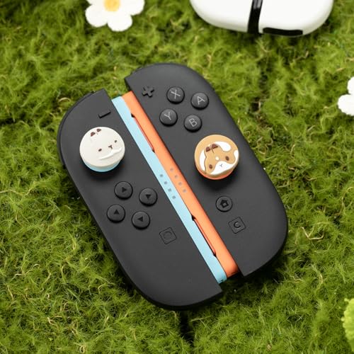 GeekShare 4PCS Thumb Grip Caps for Switch 2, Cute Silicone Joystick Caps Soft Thumbstick Cover Compatible with Switch 2025 - Team Timothy - color: Team Timothy