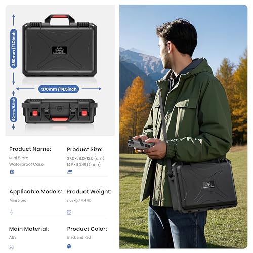 STARTRC Mini 5 Pro Case,Dual Layer Case for DJI Mini 5 Pro for Skyrover S1