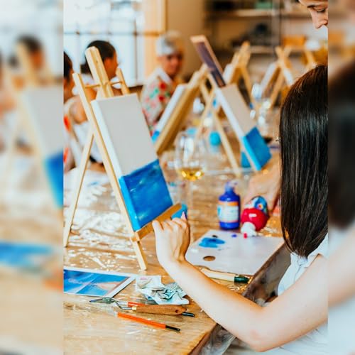 AROIC 20Pack 11.8in Wood Easels,Painting Party Easel,Canvas Holder - style: 11.8"-20p