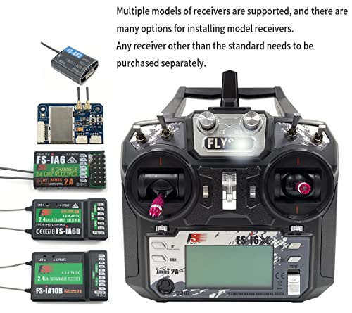 DTXMX Flysky FS-i6X 6-10CH RC Transmitter and FS-iA6B Receiver 6CH 2.4GHz