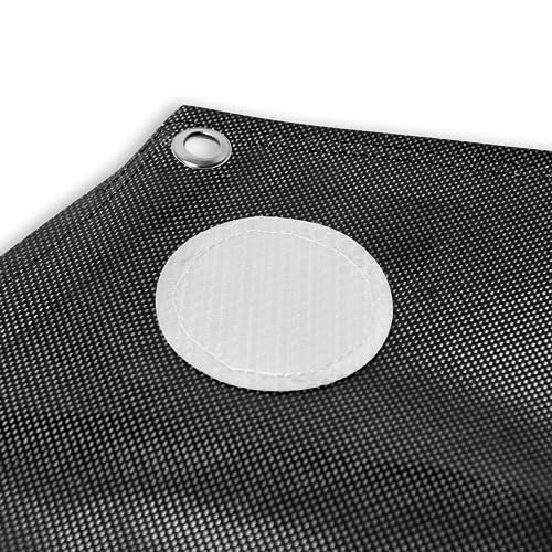 Sky High Bull's-Eye 24” LiDAR Ground Control Point GCP - UAV Aerial Target for LiDAR Mapping & Surveying (6 Pack) Retro-Reflective Black Hexagon with Center Eyelet for Aerial Mapping & Photogrammetry - size: 24in LiDAR Hexagon (6)