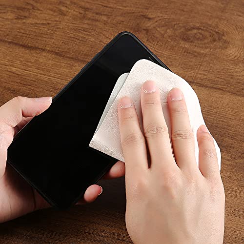 100 PCS Glasses Clean Cloth Suede, Lens Clean Cloth for Lenses, Glasses, Screens, Cameras, iPad, iPhone, Eyeglasses (6"x7", 100PCS/Pink) - color: 100pcs/Pink