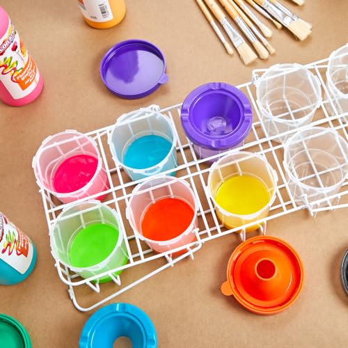 Colorations Air-Tight, No-Mess Paint Cups for Kids Paints, Set of 10
