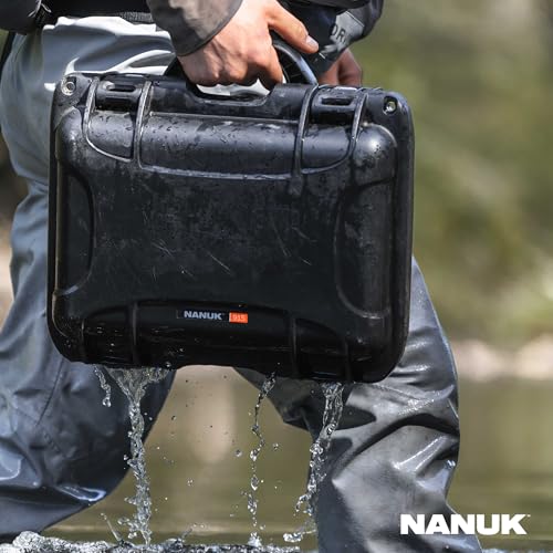 NANUK 915 Hard Case with Cubed Foam – Compact Waterproof Travel Camera Hard Case with Padded Dividers, 13.8” x 9.3” x 6.2” – Dustproof and Impact Resistant, Airline Carry-On Approved – Red - color: Red, size: Cubed Foam