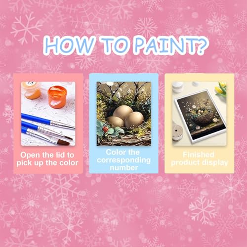 HITO Bird Paint by Numbers Kit for Adults, Paint by Numbers Kits for Adults - color: Bird