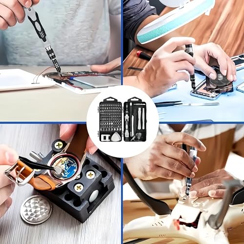 115-Piece Small Precision Screwdriver Set Household Home Repair Tool Kit for Phone, Computer, Watch, Console, Eyeglass, Electronic