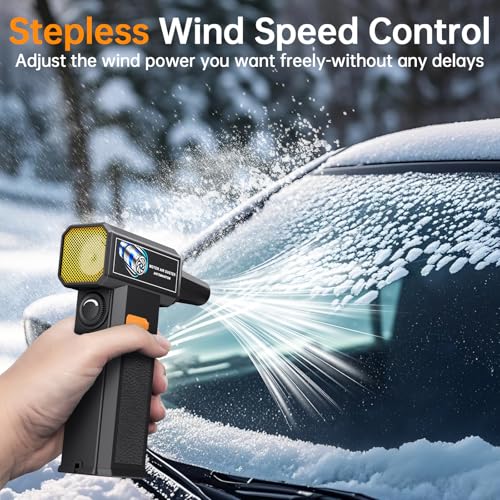 Electric Air Duster 150000RPM - Cordless Compressed Air Duster with Stepless Adjustable, Brushless Motor Blower for Computer Keyboard, Car, Home