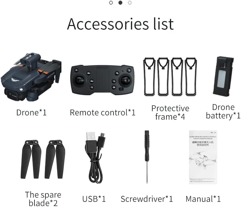 Foldable Drones with Camera for Adults, FPV Drone with WiFi Live Video for Beginners, 2 Batteries, Carrying Case, Altitude Hold, Gifts Drone for Adults