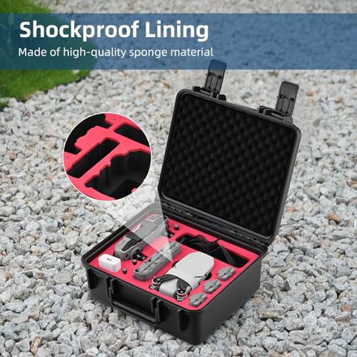 Mini 2 4K Propeller Holder Strap, Waterproof Carrying Hard Case Hardshell Portable Travel Box for DJI Mavic Mini 2 SE/Mini 4K/Mini 2 Fly More Combo Drone Accessories