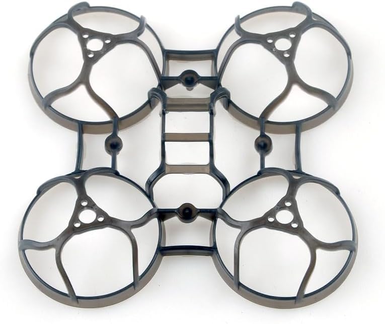 Happymodel Mobula6 2024 Drone Frame 65mm Wheelbase, Ultra-Light 2.8g Tiny Whoop Frame Durable Soft Black, Compatible with 0603/0702/0802 Brushless Motors for 1S FPV Racing(Frame)