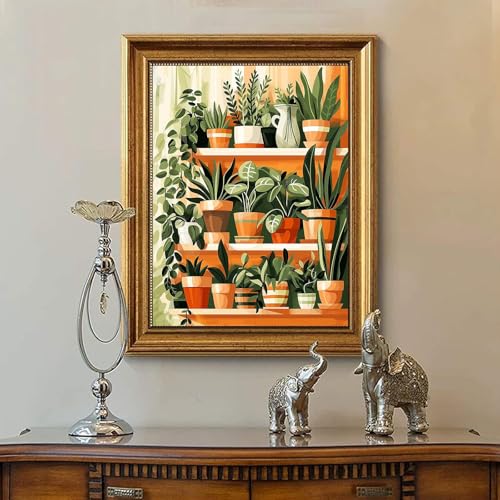 Plant Diamond Painting Kits for Adults - Potted Diamond Art Kits for Adults - color: G5719