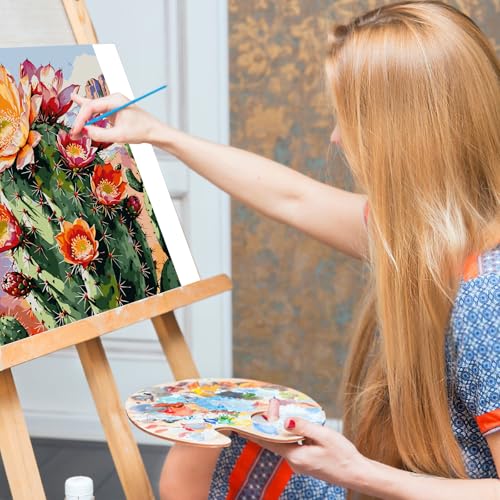 Paint by Numbers Kit for Adults, Cactus DIY Acrylic Canvas Painting Set - color: BOP1PNF07