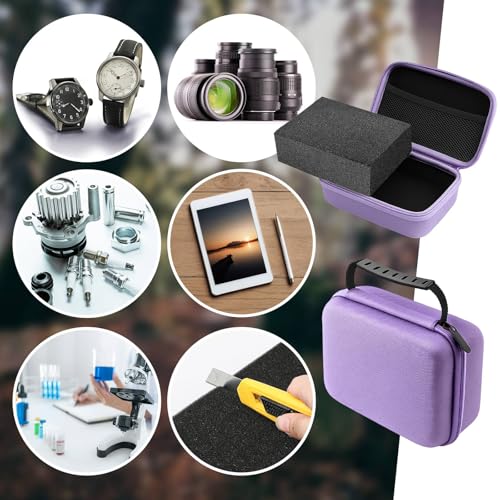 Relaxweex Hard Case with Foam, 11 X 7.8 X 4.3 Inch, Purple - color: Purple, size: 11 x 7.8 x 4.3 Inch