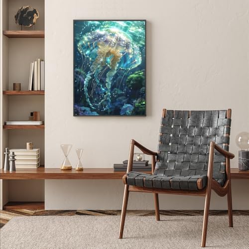 Jellyfish Diamond Art Kits for Adults, Animals 5D Diamond Painting Kits - color: CM094