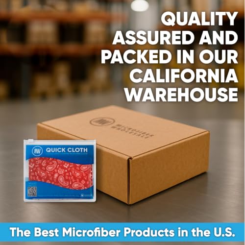 Microfiber Wholesale Quick Cloth Glasses Cleaning Cloths 5x7 Paisley Red - color: Red Paisley, size: 5"x7"