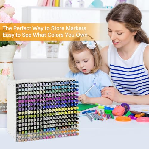Marker Organizer,300 Slots Marker Storage Organizer with Divider