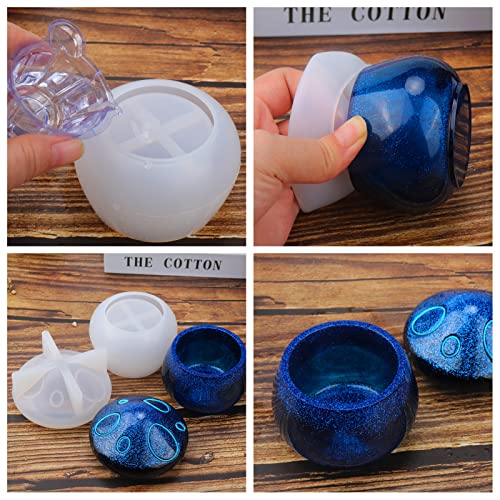 Juome Jar Resin Molds Silicone, Mushroom Jar Silicone Molds for Epoxy Resin - color: Mushroom