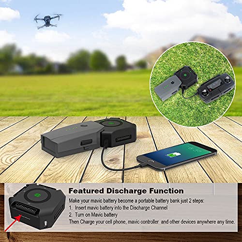 Smatree Mavic Pro Charging Station with Multi Battery Charger Compatible for DJI Mavic Pro/DJI Mavic Platinum Drone Intelligent Flight Battery