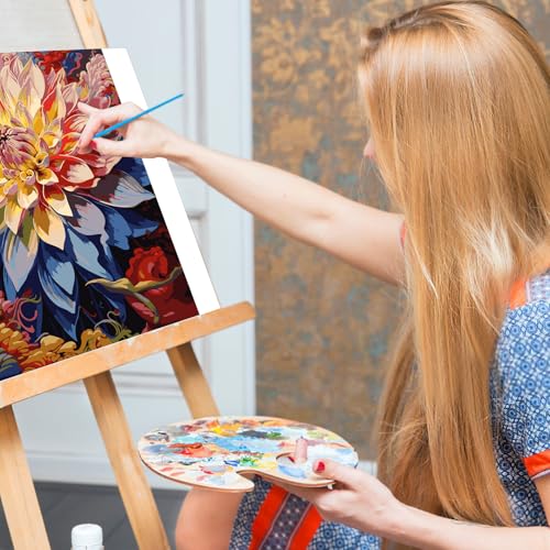 Paint by Numbers Kit for Adults, Flowers DIY Acrylic Canvas Painting Set - color: BOP1PNF05