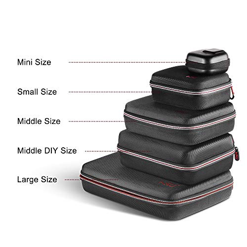 HSU Small Case for GoPro Hero 13/12/11/10/9/8/7/6/5 Black (Small Size Red) - color: Red