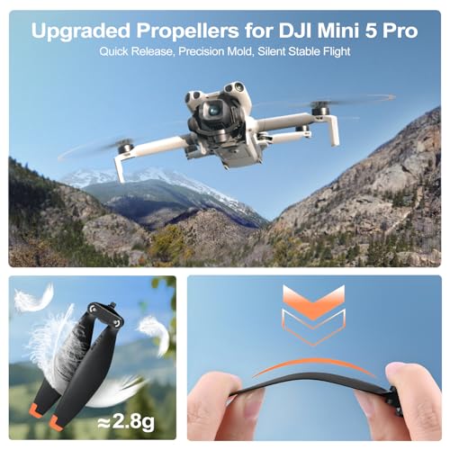 12-Pack Propeller for DJI Mini 5 Pro - Drone Replacement Blades Accessories - color: 12-Pack
