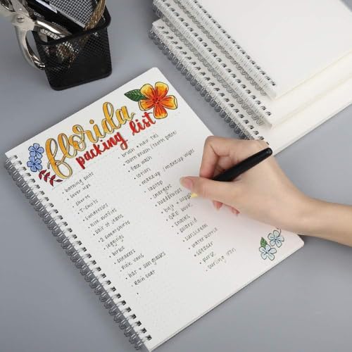 AHGXG Dotted Journal Spiral Notebook, 320 Pages, B5 (7.3"X 10") - color: Dot Grid, size: B5-2Pcs-Dotted