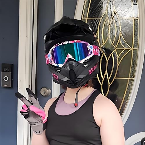 Professional Motocross Goggles ATV Dirt Bike Motorcycle Riding Goggles Pink - color: Camo Pink