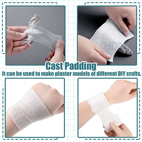Nuanchu 12 Rolls Medical Cotton Cast Padding Plaster Cloth,3 Inch X 8.8 ft - size: 3 Inch x 8.8 ft