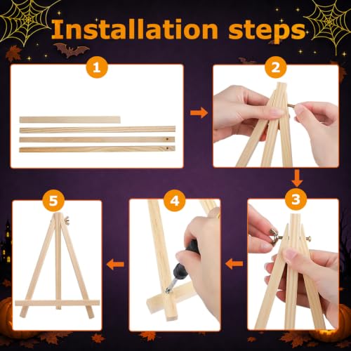 Mandun Halloween Paint by Numbers Kit for Adults, 3 Pack, 7.8x11.8 inch - color: Halloween Ghost