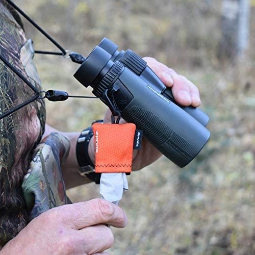 SPUDZ Ultra Microfiber Lens Cleaner with Closeable Bottom – Clip-On Pouch, Washable – for Binoculars, Scopes, Glasses, Screens | Ultra Phantom Shadow, 6 x 6 Inch - color: Phantom Shadow, size: 6 x 6 Inch