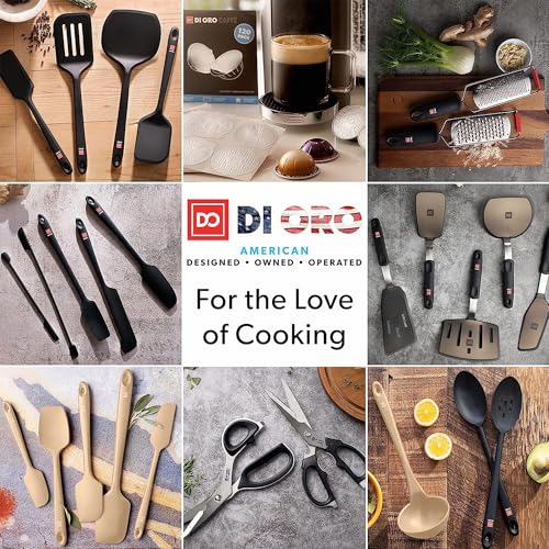 DI ORO Silicone Jar Spatula Set - 600F Heat Resistant, 5-Pc Clay - color: Clay