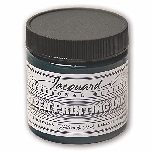 Jacquard Professional Screen Print Ink, Water-Soluable, 4oz Jar, Green (115)